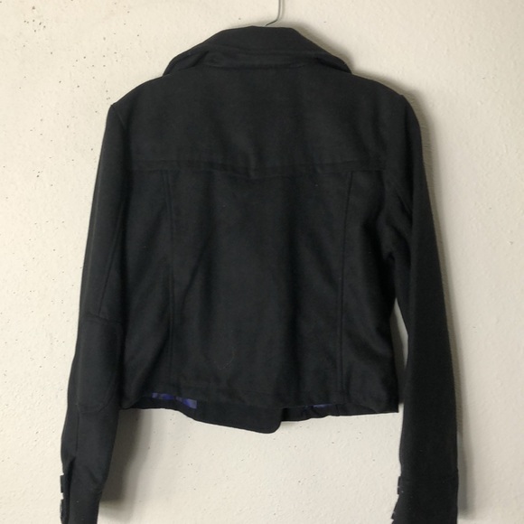 Dollhouse | BlackCropped Peacoat nwt.   M - Picture 9 of 10